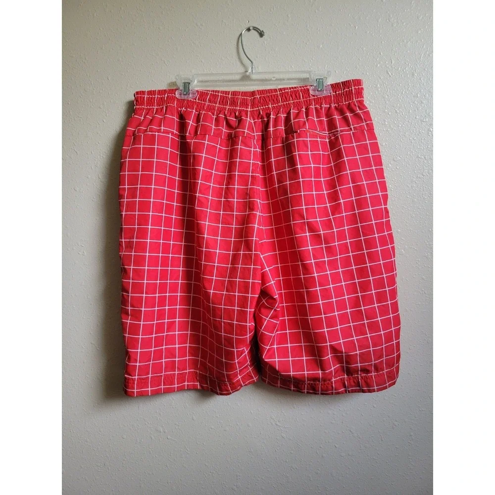 Nike Men's Swim Tunks Shorts  Red & White‎ Size XL
